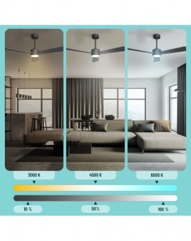Ventilador de techo con luz Noaton